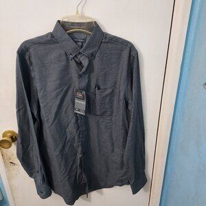 NWT, Van Heusen Dress Shirt, Dark Gray, Men's, 14 to 14.5 neck
